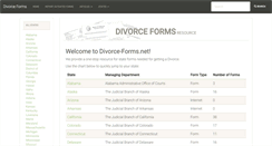 Desktop Screenshot of divorce-forms.net