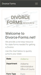 Mobile Screenshot of divorce-forms.net