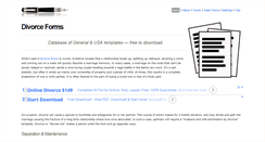 Desktop Screenshot of divorce-forms.org