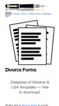 Mobile Screenshot of divorce-forms.org